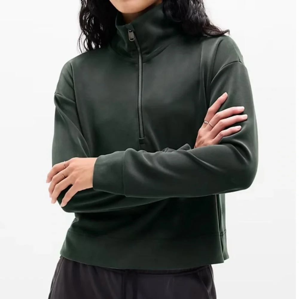 athleta sea soft quarter zip pullover - Picture 1 of 11